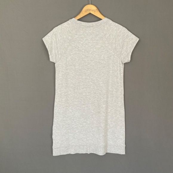 IDEOLOGY Size Small Off Duty Short Sleeve Sweatshirt Dress Grey Whisper NEW - Picture 4 of 8